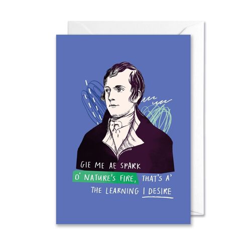 Robert Burns A6 Quote Card