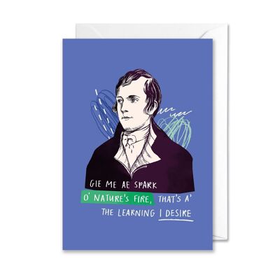 Robert Burns A6 Quote Card