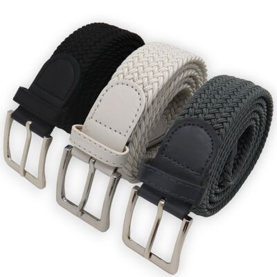 Safekeepers elastic belts - stretch belts - men's belts - women's belts - 3 Pieces