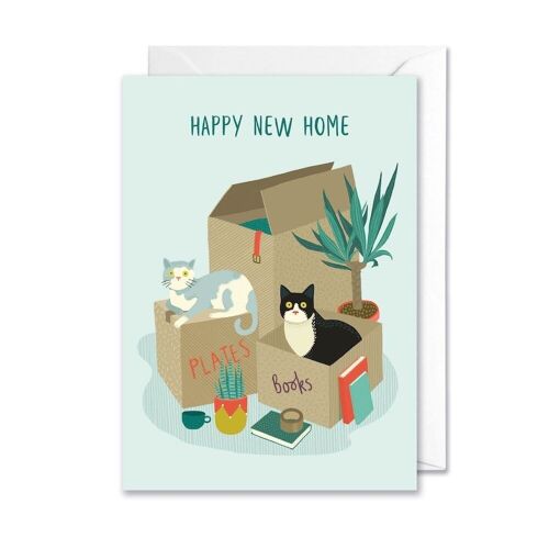 New Home Cats A6 Card