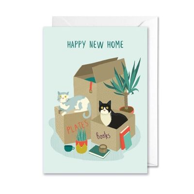 Tarjeta A6 de New Home Cats