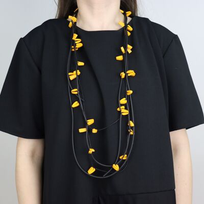Necklace a. sierra aw23 black yellow