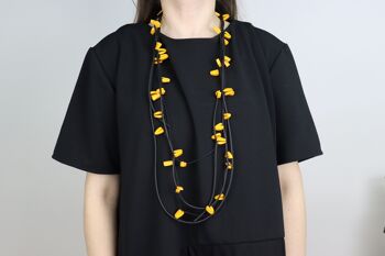 Collier A. sierra aw23 noir jaune 1