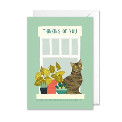 Thinking of You cat A6 Card