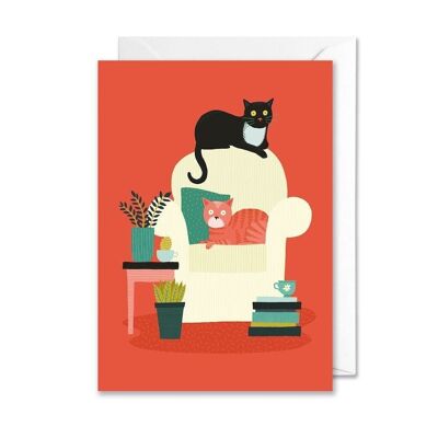 Sofa Cats A6 Card