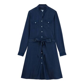 Robe chemise manches longues DENIM CHIC 4