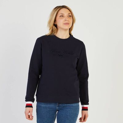 NAVY CHIC round neck sweatshirt