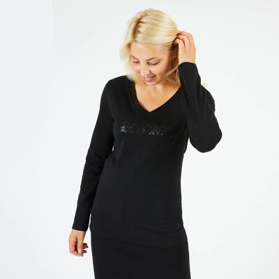 CLASSIC COUTURE black long-sleeved T-shirt
