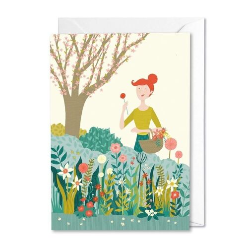 Picking Flowers Card