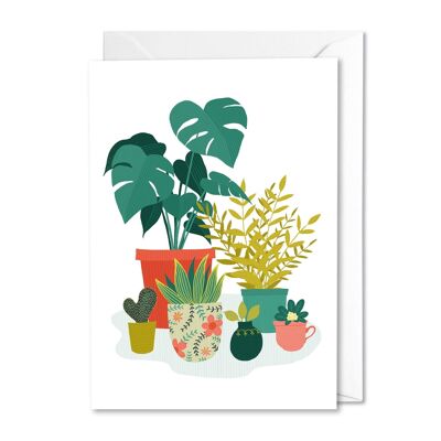 Carta delle piante in vaso