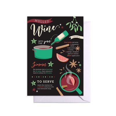 Mulled Wine Tasty Christmas card