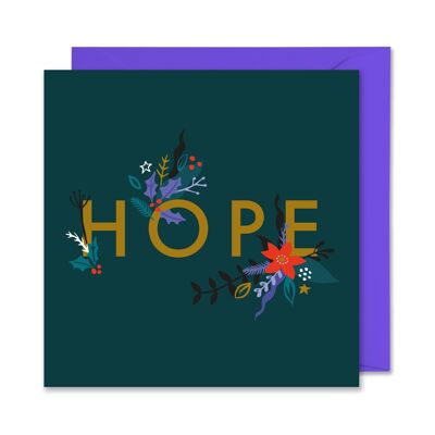 Carte de Noël d'espoir