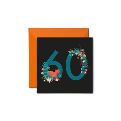 Tarjeta de cumpleaños número 60