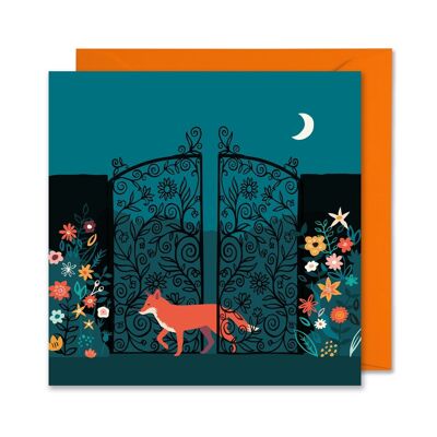 Tarjeta Midnight Garden Fox
