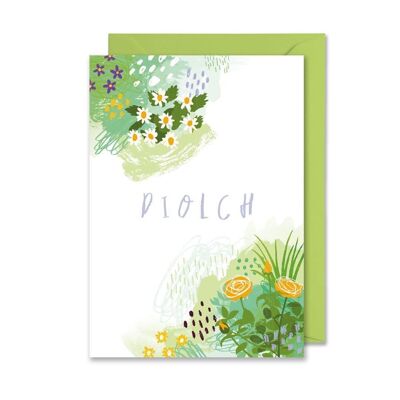 Carte Diolch A6