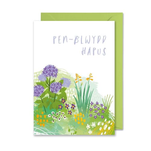 Pen-blwydd Hapus A6 Card