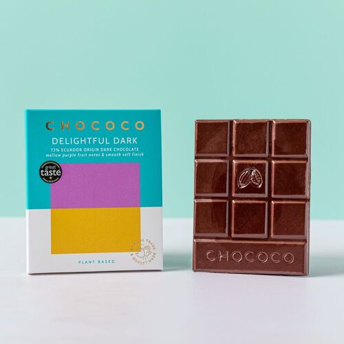 72% Ecuador Dark Chocolate 75g Bar