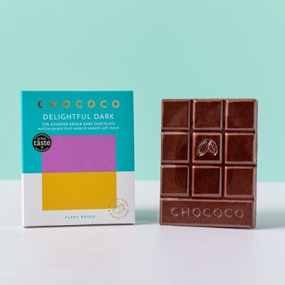 72 % dunkle Schokolade aus Ecuador, 75 g Tafel