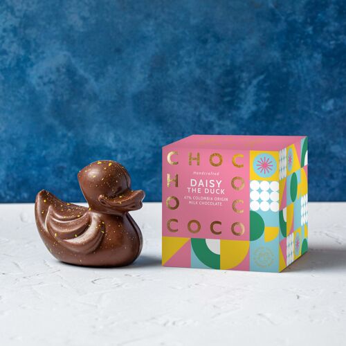 Daisy the 47% Colombia milk chocolate duck