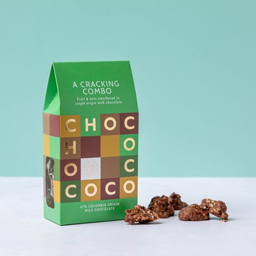 "A Cracking Combo" Fruit & Nut Milk Chocolate Clusters