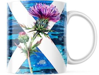 Tasse en céramique de café de thé de chardon abstrait de sautoir, tasse écossaise de chardon, tasse écossaise, tasse de montagne, cadeau écossais 8