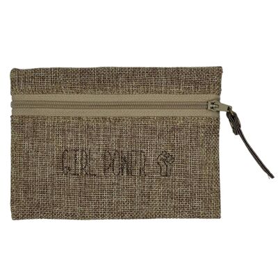 Pochette S, "Girl power", jute scintillant