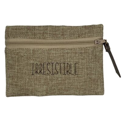 Pouch S, juta luccicante "Irresistibile".