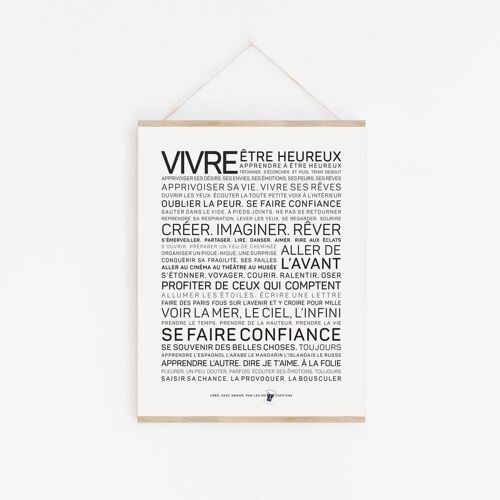 Affiche Vivre (A2, A3, A4, A5, A6, A7)