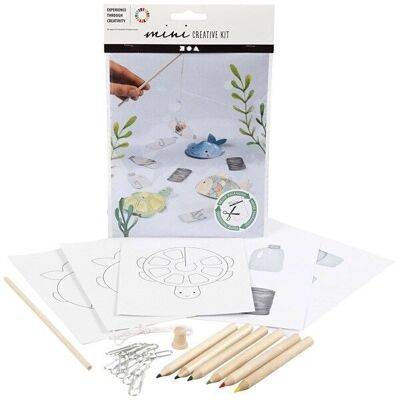 Special children's DIY recycling kit - Angling game