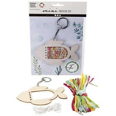 Special children's DIY recycling kit - Fish key ring