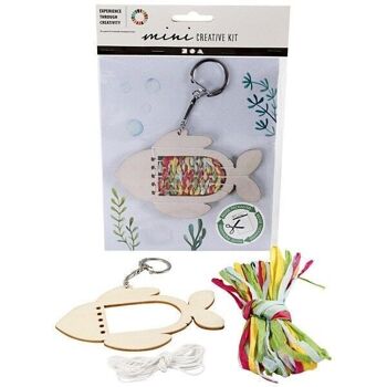 Kit DIY enfant spécial recyclage - Porte clé Poisson 5