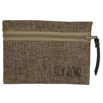 Pouch S, "Sex bomb", shimmering jute