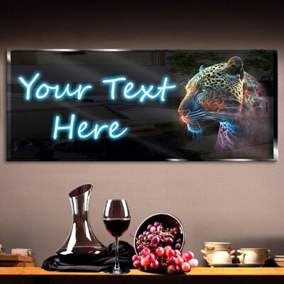 Personalized Leopard Neon Sign 600mm X 250mm