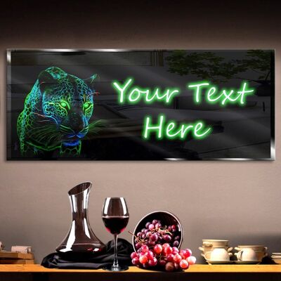 Personalized Green Jaguar Neon Sign 600mm X 250mm