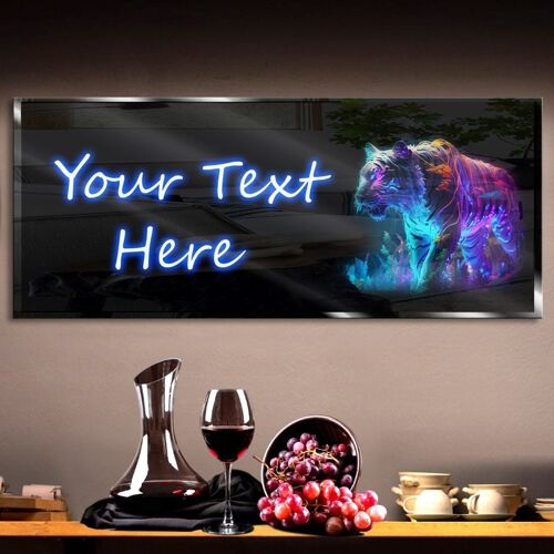 Personalized Jungle Tiger Neon Sign 600mm X 250mm