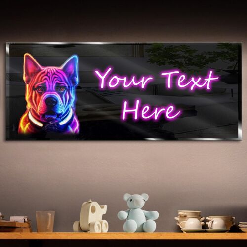 Personalized Doggy 2 Neon Sign 600mm X 250mm
