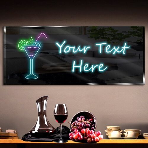 Personalized Lemon Slice Cocktail Neon Sign 600mm X 250mm