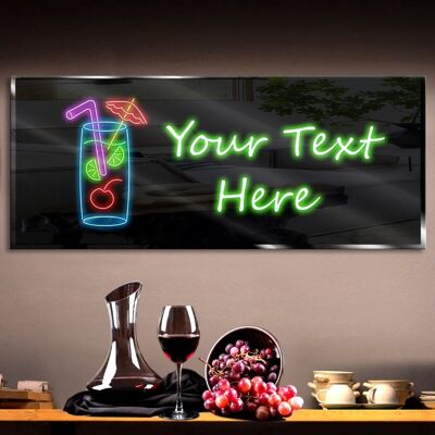 Personalized Cool Drink Neon Sign 600mm X 250mm