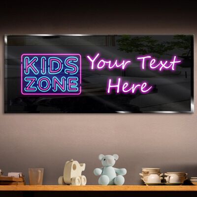 Personalized Kids Zone Neon Sign 600mm X 250mm