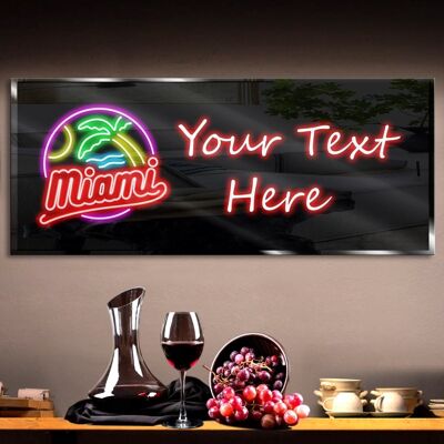 Personalized Miami Neon Sign 600mm X 250mm