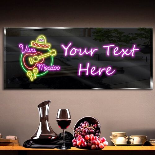 Personalized Mexico Neon Sign 600mm X 250mm