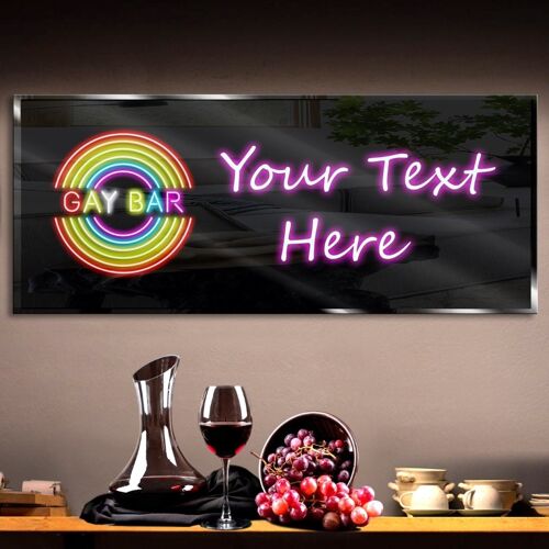 Personalized Gay Bar Neon Sign 600mm X 250mm