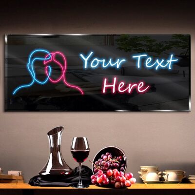 Personalized Faces Neon Sign 600mm X 250mm