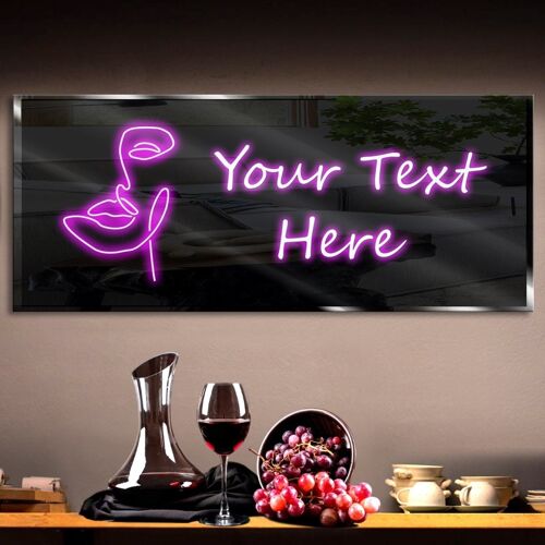 Personalized Face Off Neon Sign 600mm X 250mm