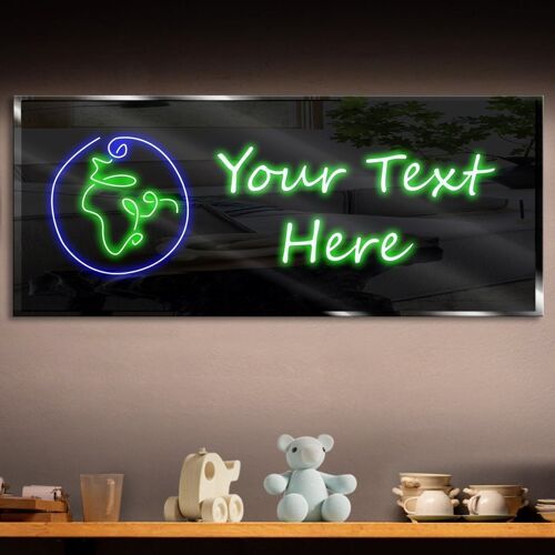 Personalized Earth Neon Sign 600mm X 250mm