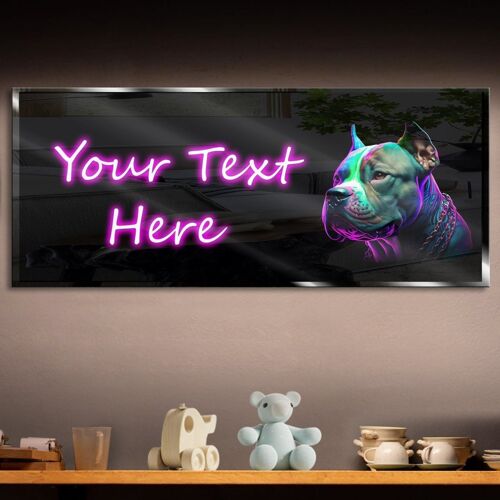 Personalized Neon Bulldog Neon Sign 600mm X 250mm