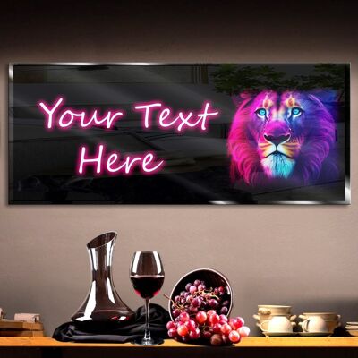 Personalized Neon Lion Neon Sign 600mm X 250mm