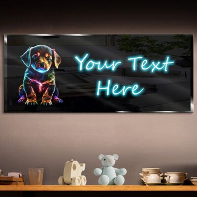 Personalized Neon Puppy Neon Sign 600mm X 250mm