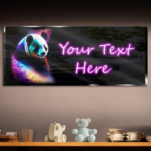 Personalized Panda Neon Sign 600mm X 250mm