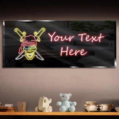 Personalized Pirate 3 Neon Sign 600mm X 250mm